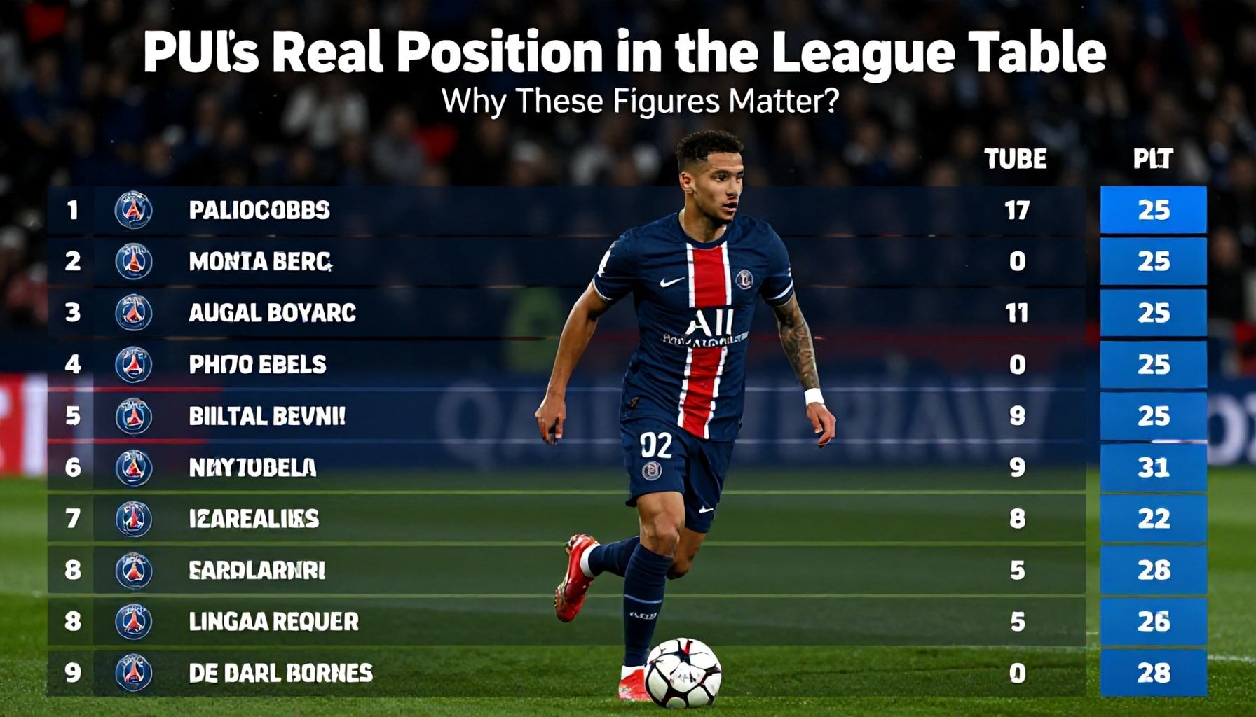 Lig Sıralamasında PSG'nin Gerçek Durumu: Neden Bu Veriler Önemli?"*