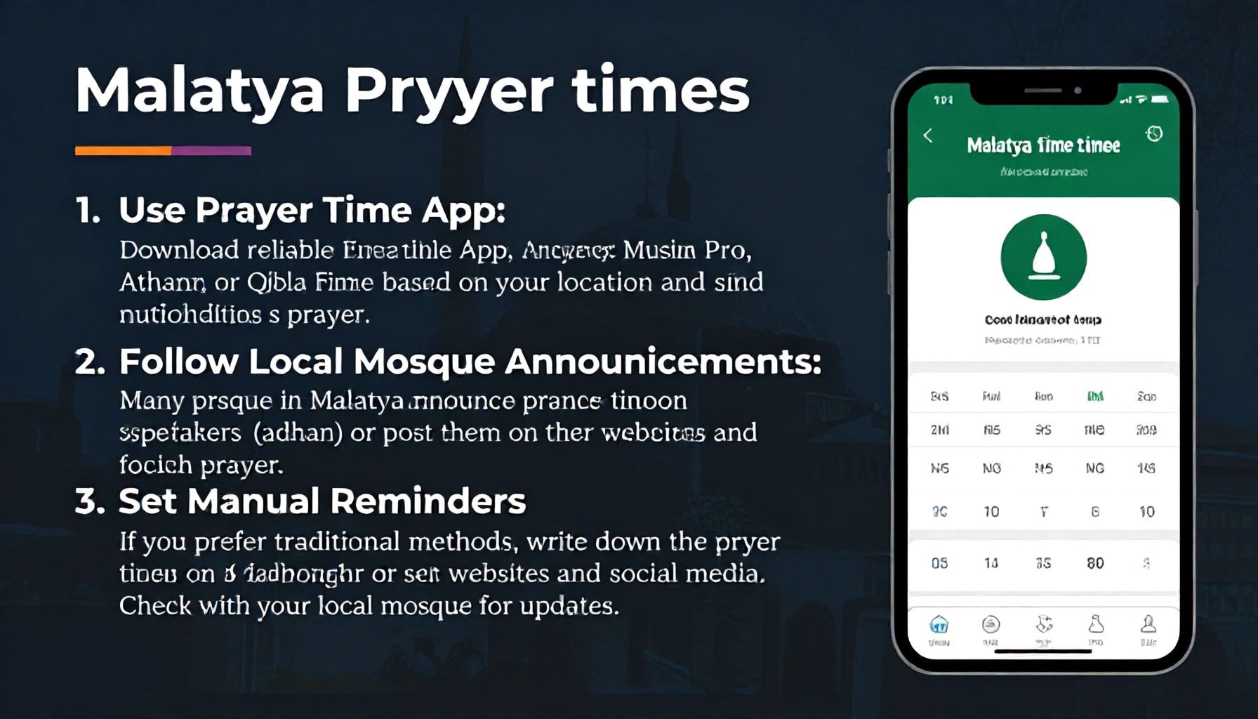 3 Yöntemle Malatya Namaz Vakitlerini Takip Edin ve Unutmayın*