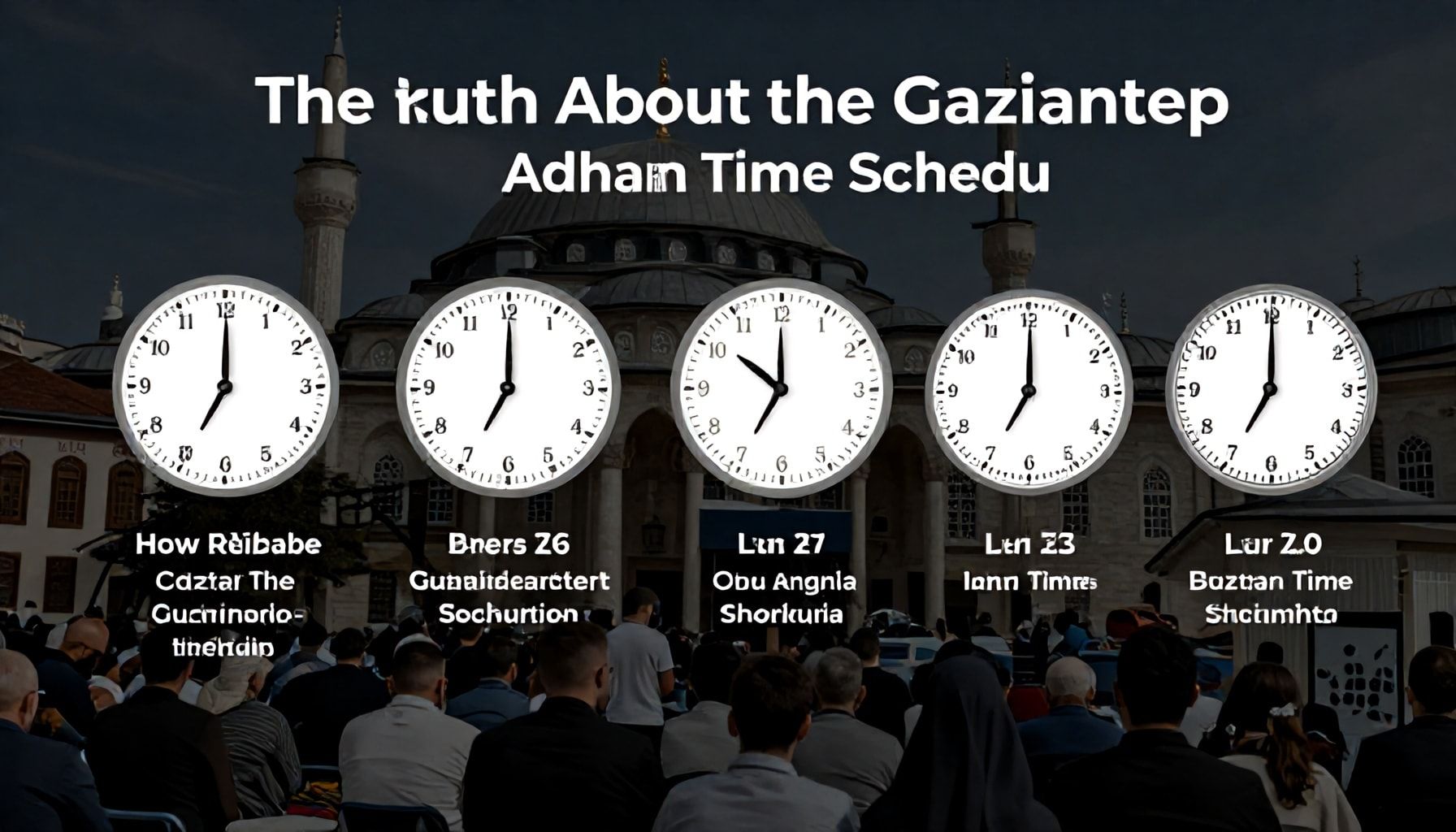 The Truth About Gaziantep Ezan Vakti Takvimi: Ne Kadar Güvenilir?*