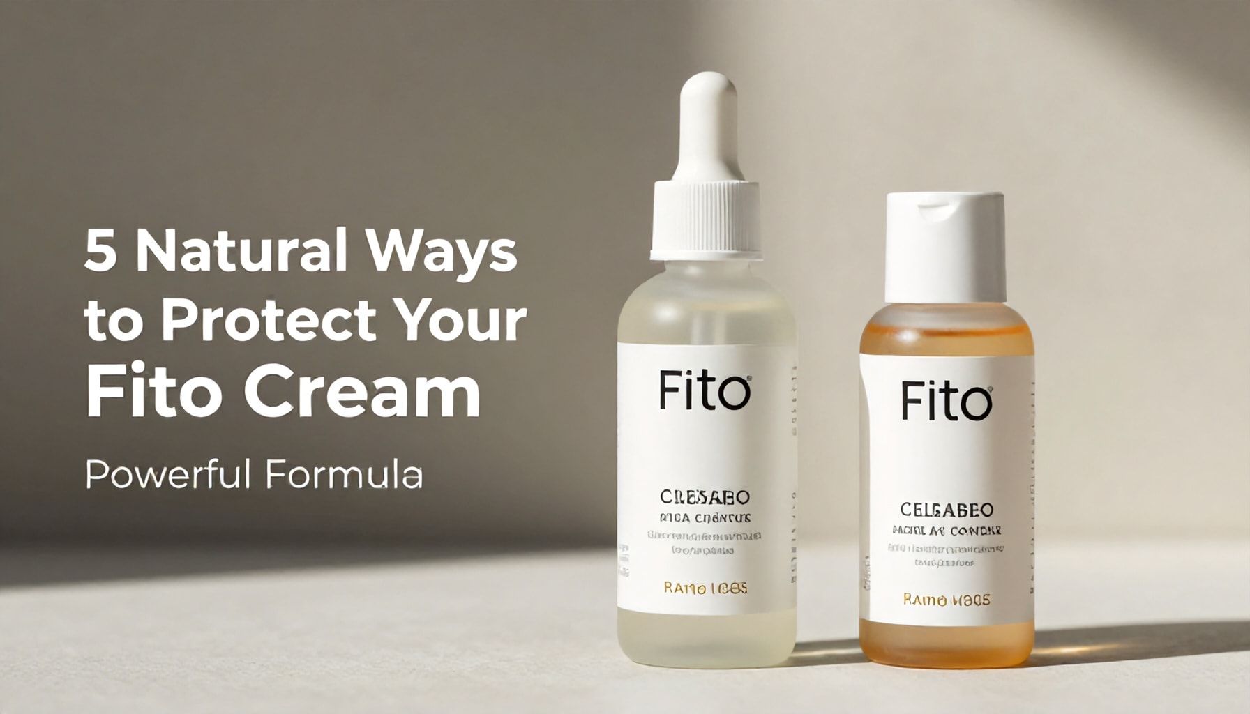 5 Doğal Yöntemle Cildinizi Koruyun: Fito Krem'in Güçlü Formülü"*