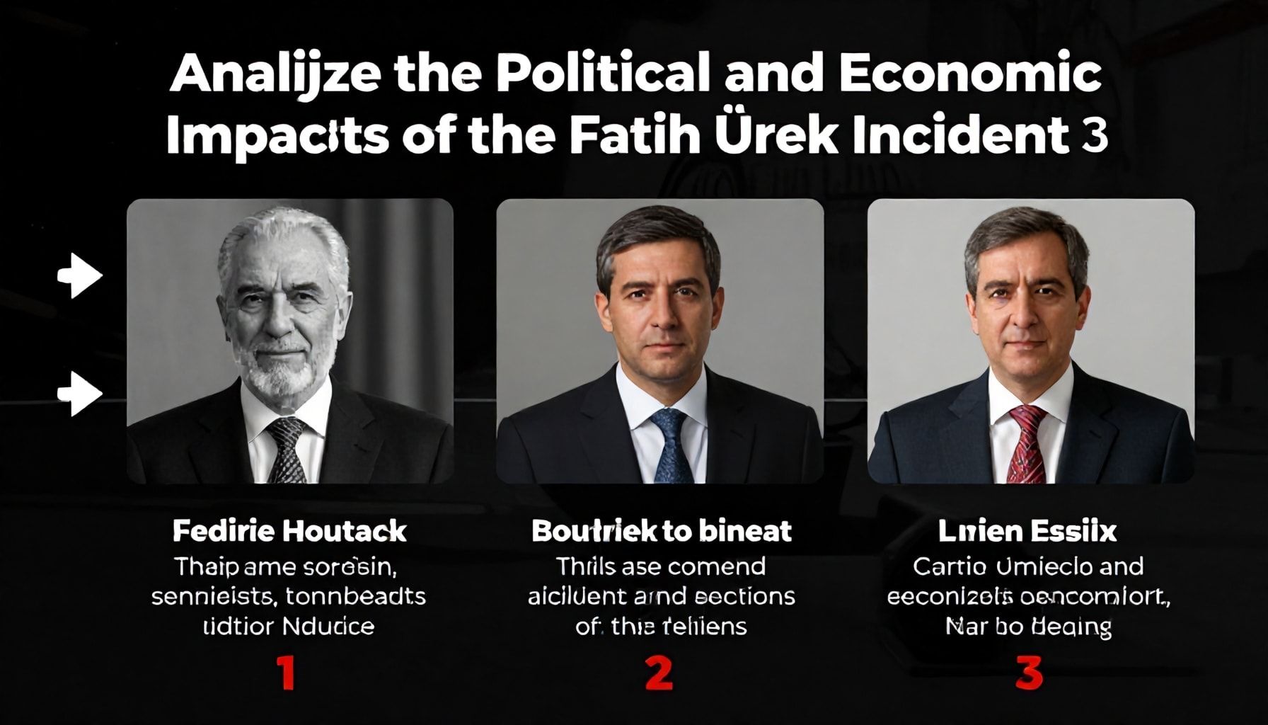 Fatih Ürek Olayının Siyasal ve Ekonomik Etkilerini 3 Adımda Analiz Edin"*