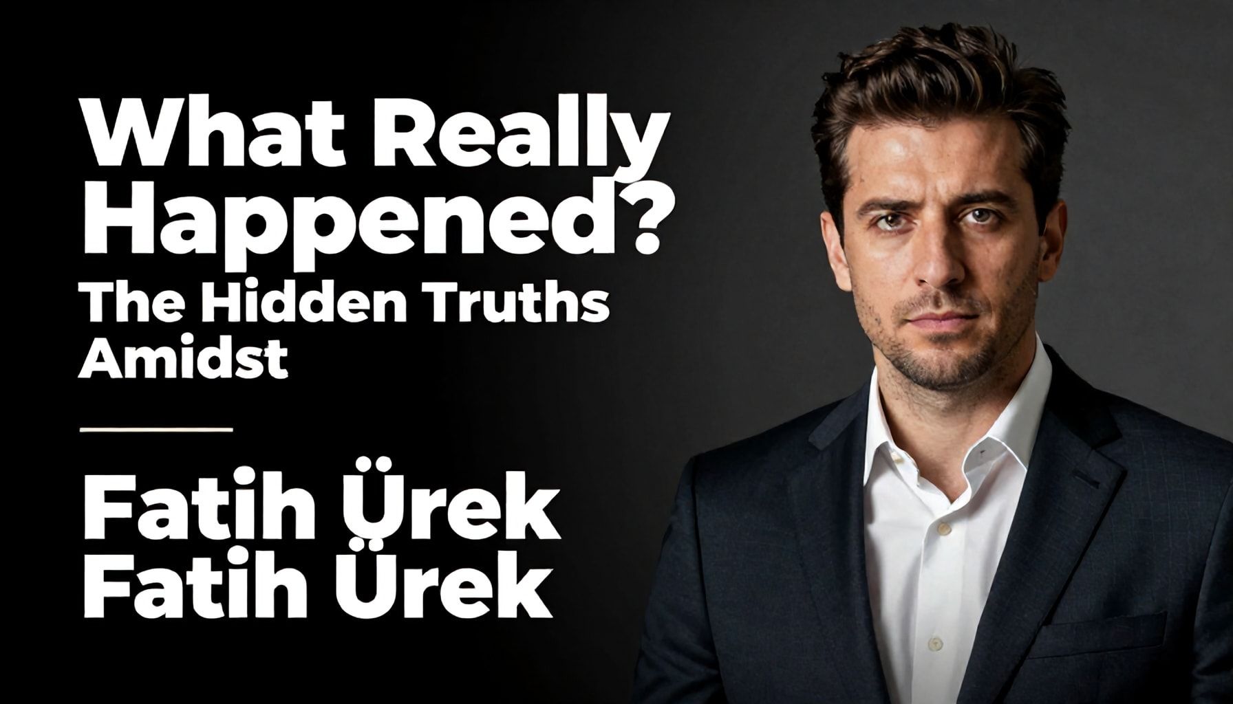 Gerçekten Ne Oldu? Fatih Ürek Haberleri Arasında Saklı Gerçekler"*