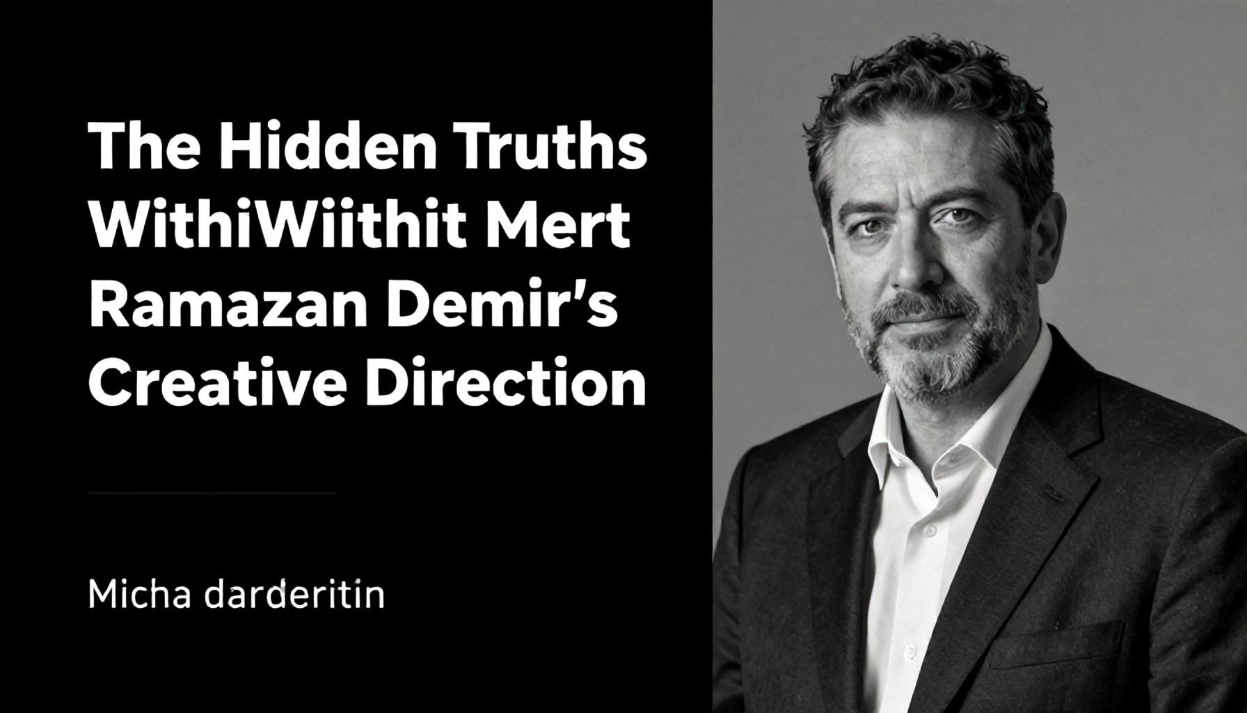 Mert Ramazan Demir'in Yaratıcı Yönlendirmesi Arasında Saklı Gerçekler*