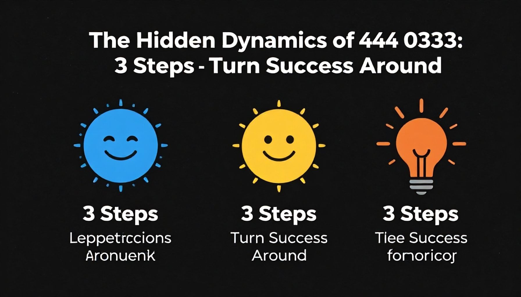 444 0 333’ün Gizli Dinamikleri: Başarıyı Çevirmek için 3 Adım*