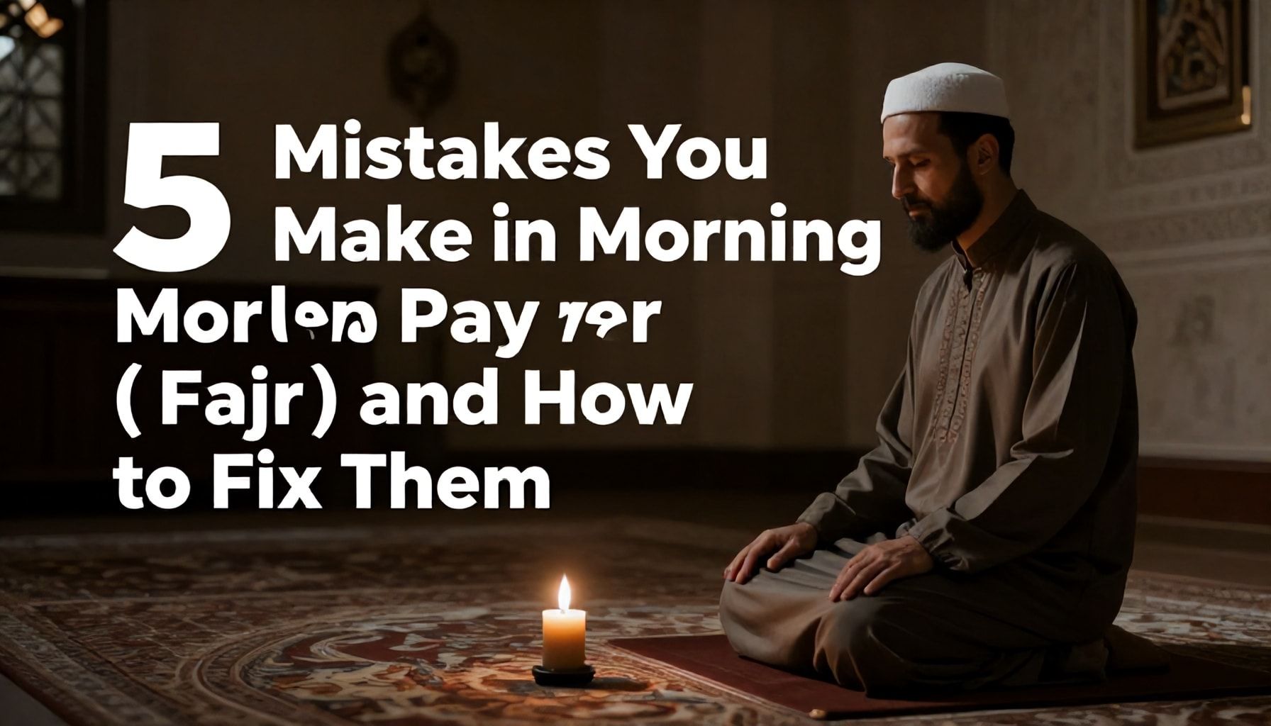 5 Hata Yaptığınız Sabah Namazı Adımları ve Düzeltilmesi*