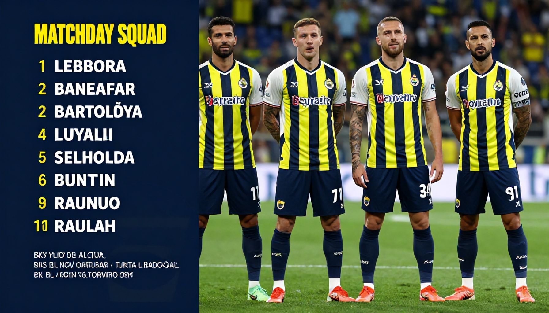Fenerbahçe'nin Maç Kadrosunda Bulunması Gereken 5 Anahtar Oyuncu*