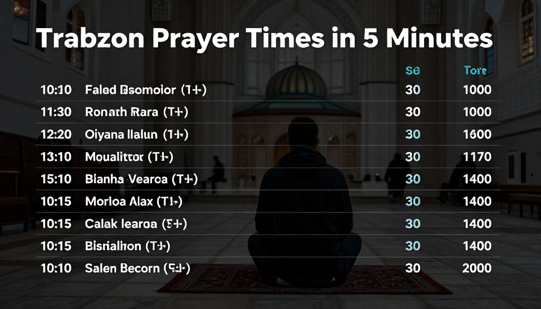 Trabzon Namaz Vakitlerini 5 Dakikada Bulun: Hızlı ve Doğru Bilgiye Nasıl Ulaşırsınız?*