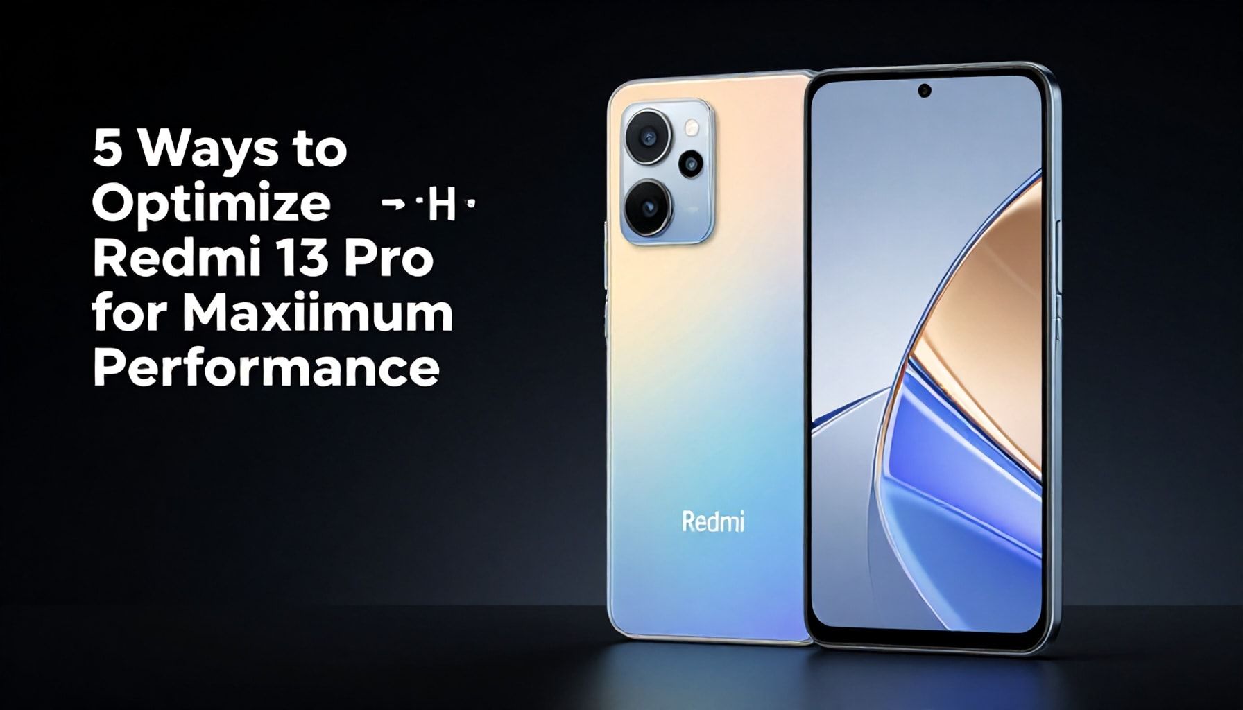 5 Yöntemle Redmi 13 Pro'yu Maksimum Performans Veren Ayarlamalar"*