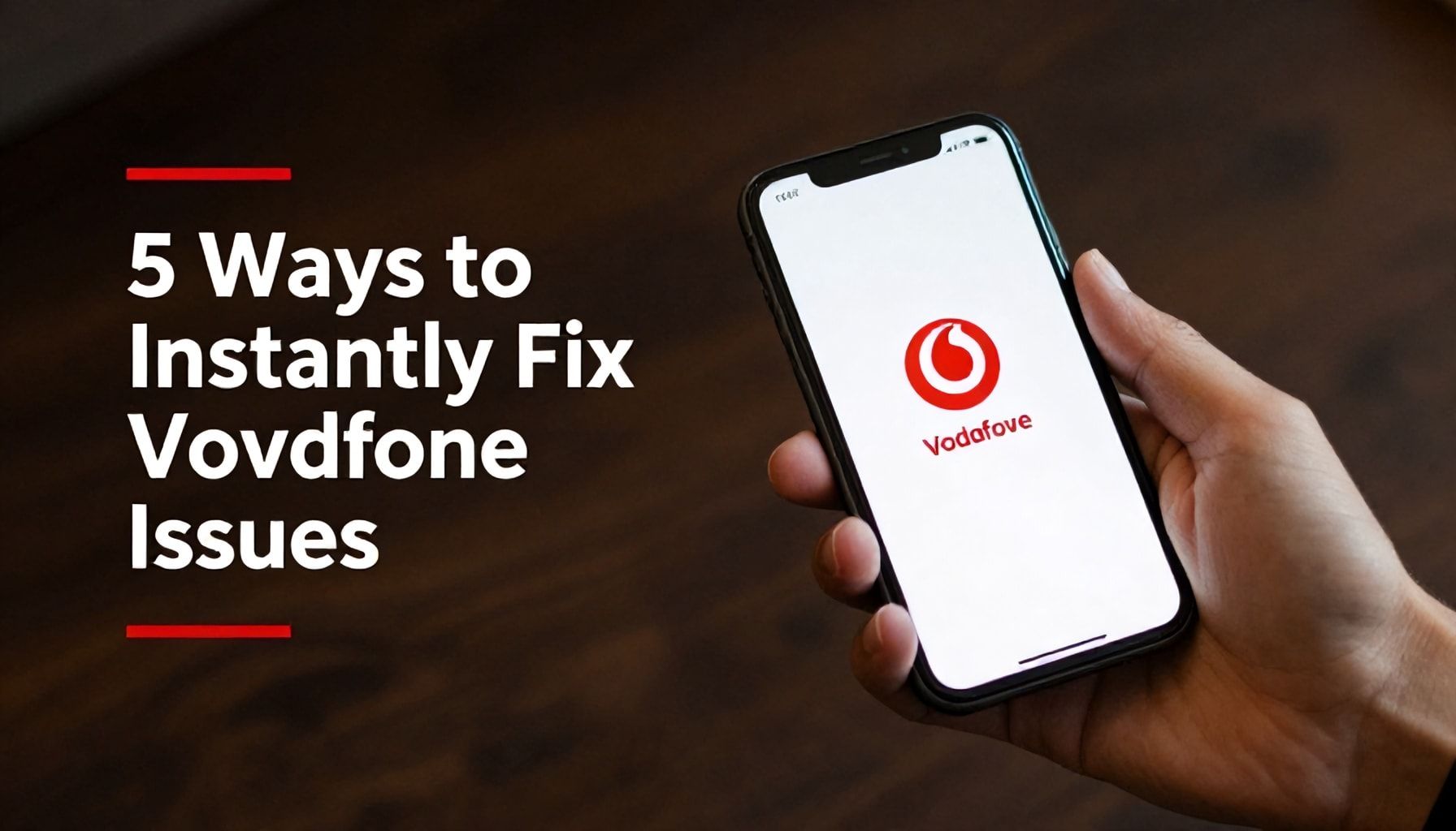 5 Yöntemle Vodafone Sorunlarını Anında Çözün*