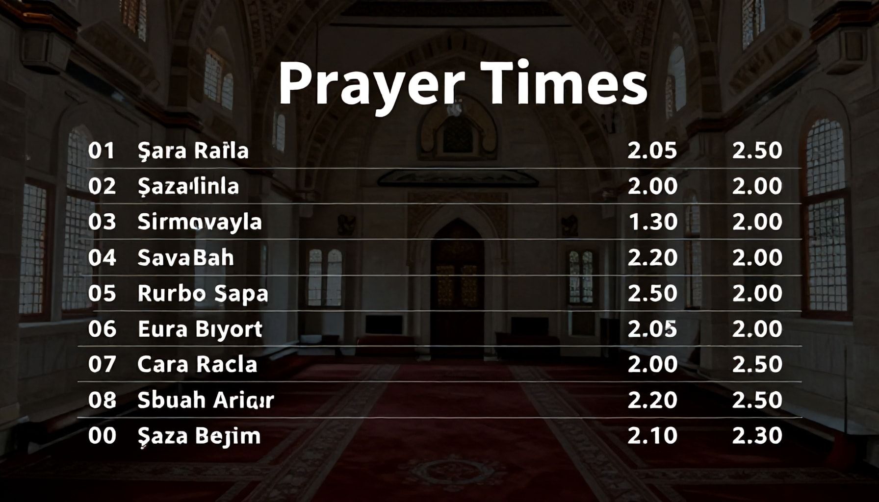 Şanlıurfa Namaz Vakitleri Hakkında Bilmeniz Gereken Gerçekler*