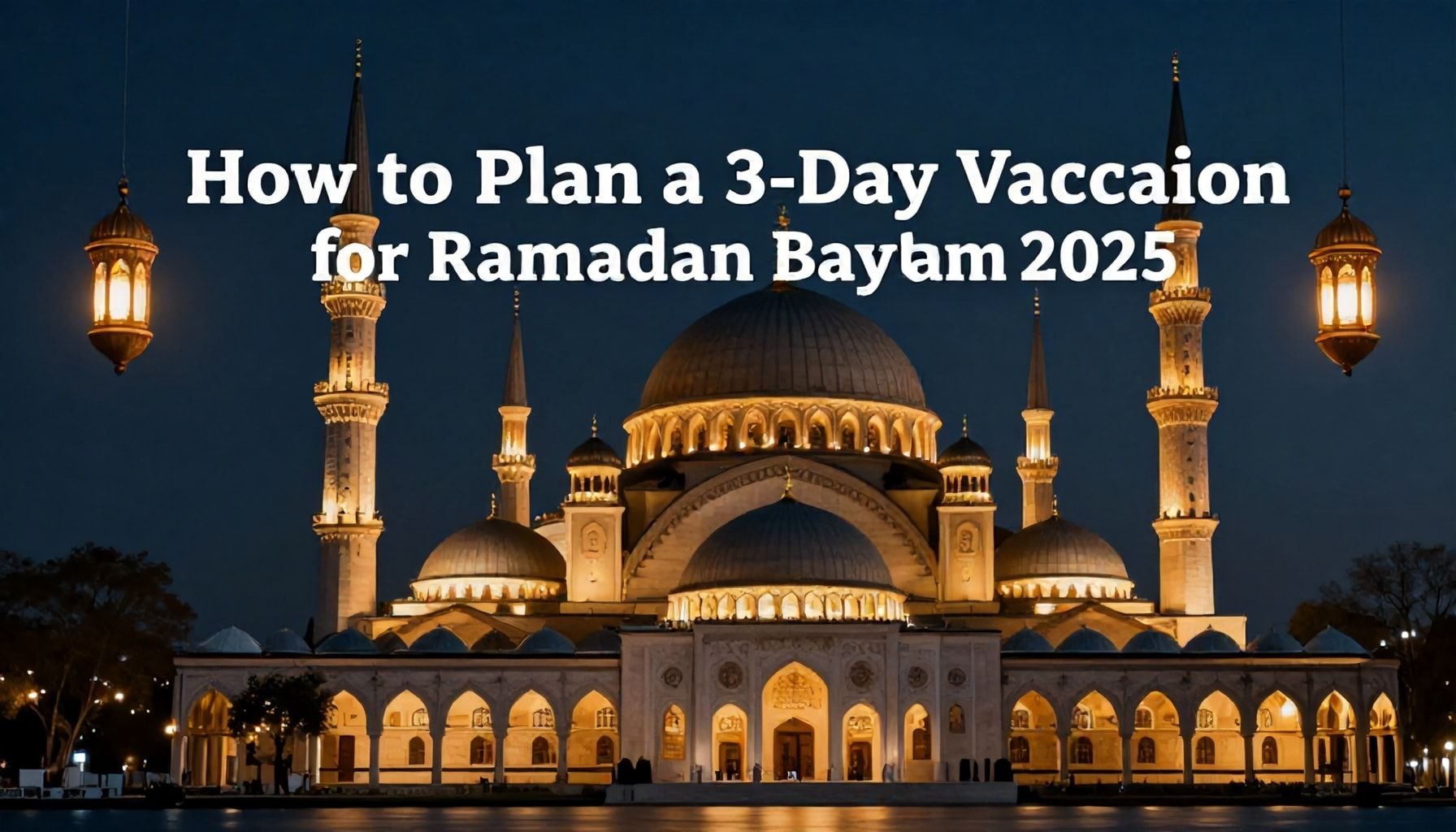 Ramazan Bayramı 2025’te 3 Günlük Tatil Nasıl Planlanır?*