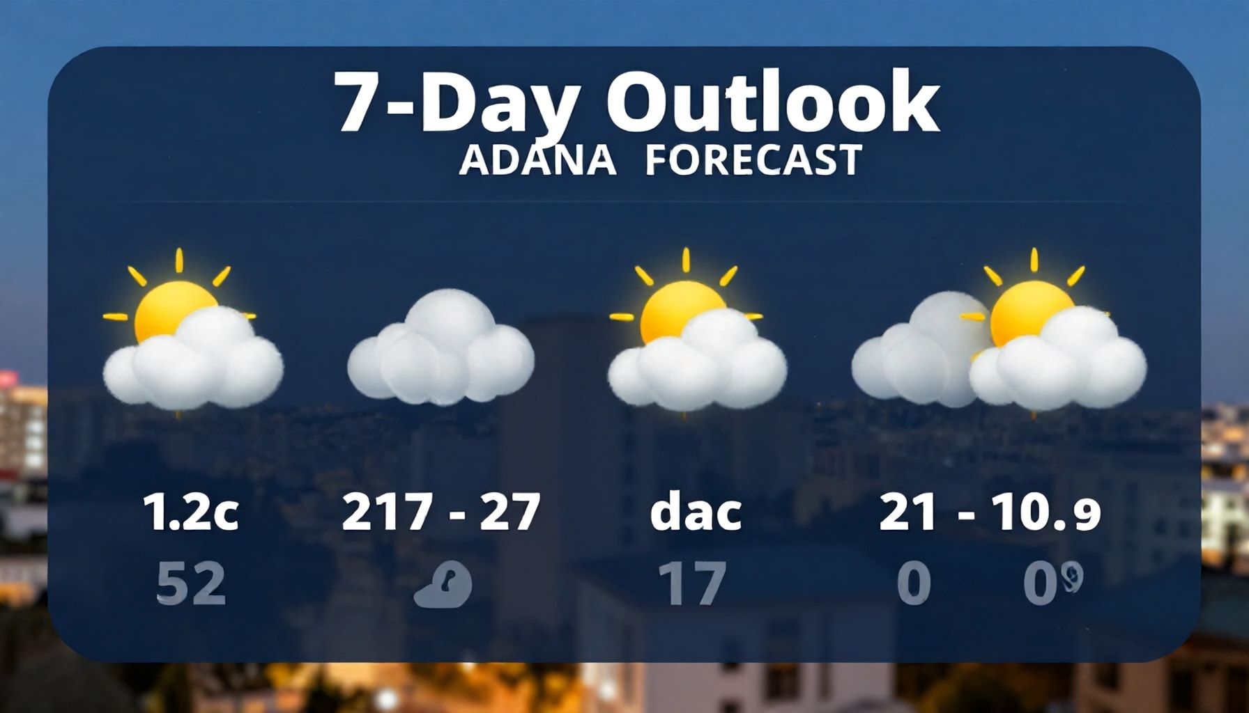 Adana Hava Durumu: 7 Günlük Öngörüyle Planlarınızı Tamamen Kontrol Edin*