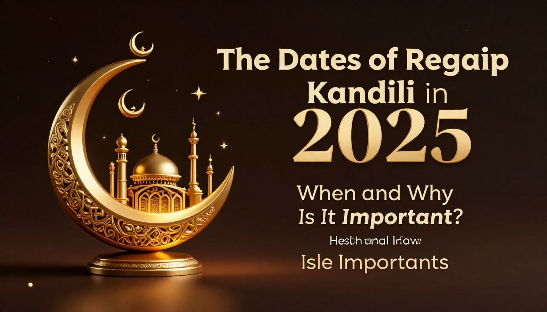Regaip Kandili'nin 2025 Tarihleri: Ne Zaman ve Neden Önemli?*