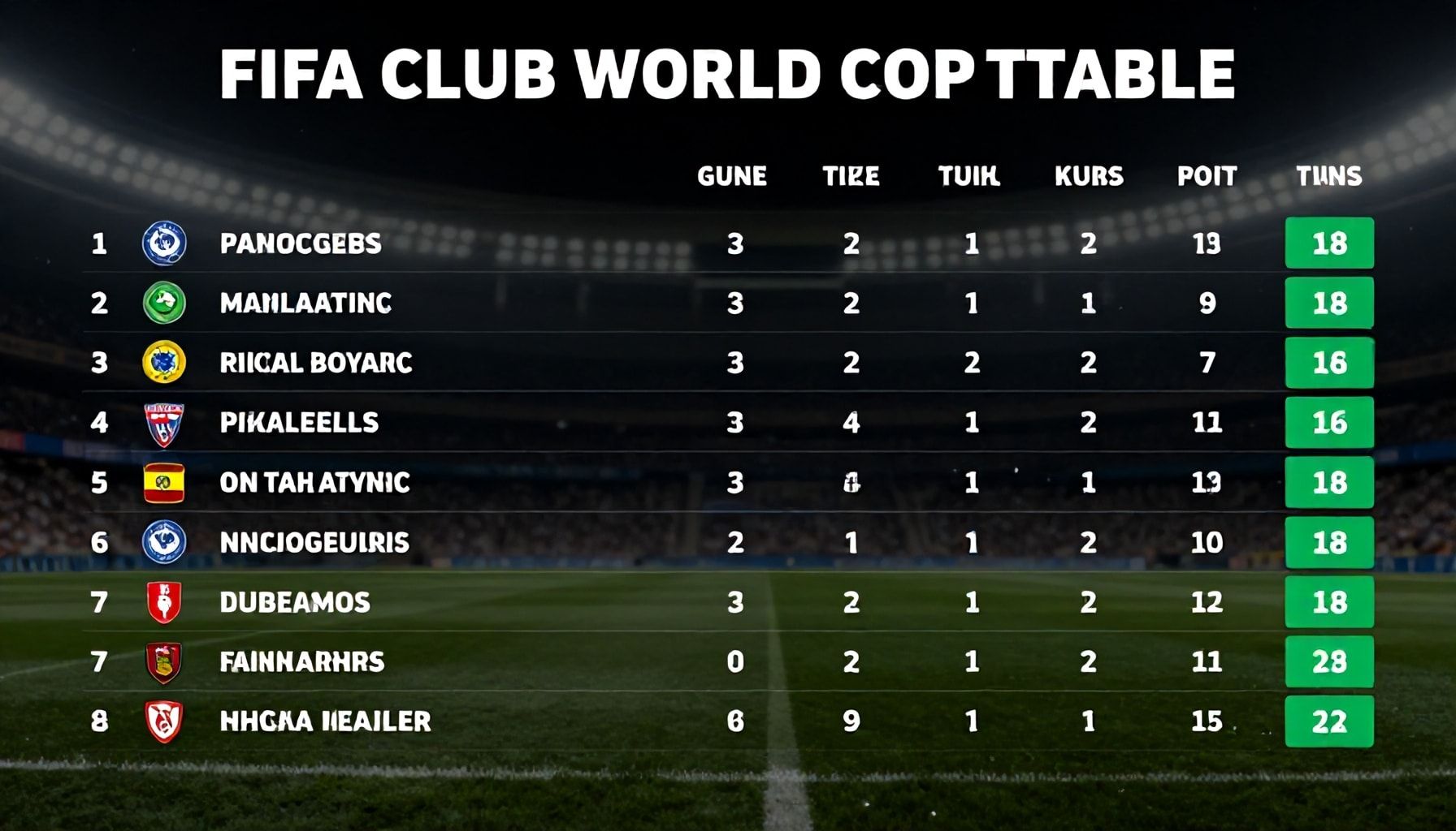 Neden FIFA Kulüpler Dünya Kupası Puan Durumları Takımların Performansını Değiştiriyor?*