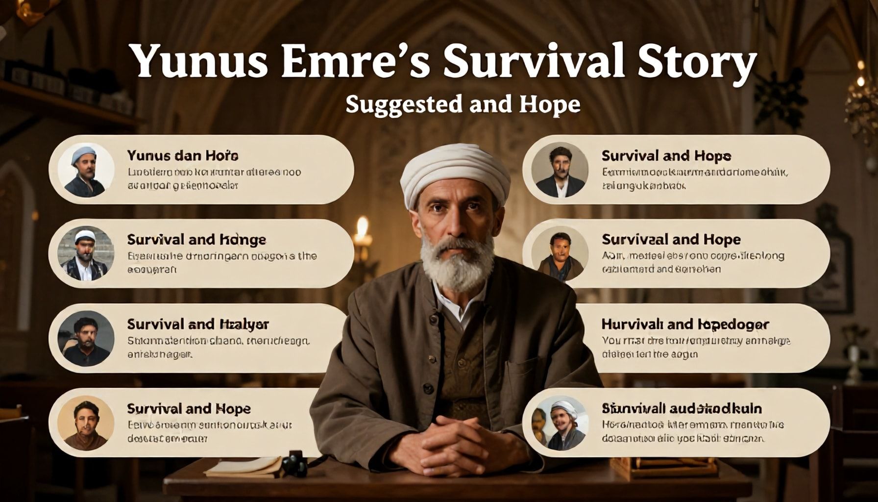 Yunus Emre'nin Hayatta Kalma Hikayesi: Hayatta Kalma ve Umut" için Önerilen Alt Başlıklar*