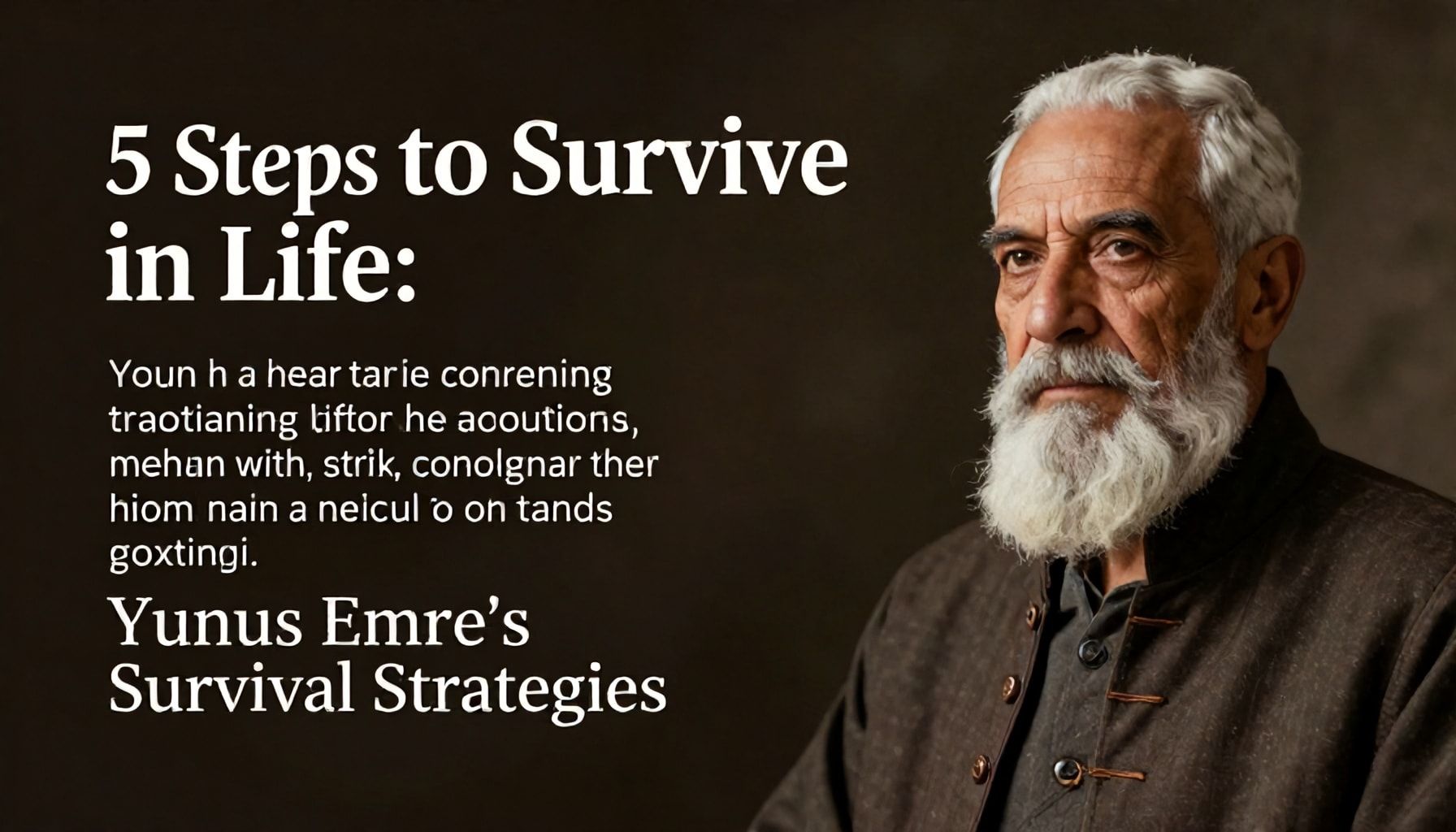 Hayatta Kalma için 5 Adım: Yunus Emre'nin Hayatta Kalma Stratejileri"*