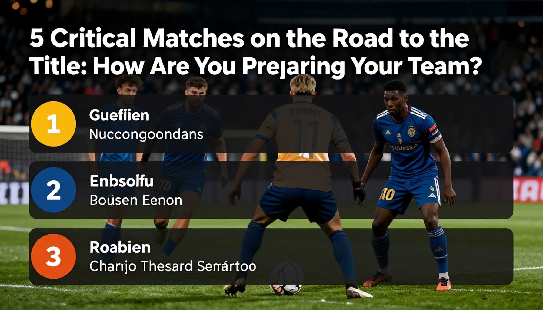 Wolfsberger ve Beşiktaş'ın Şampiyonluk Yolundaki 5 Kritik Maçı: Nasıl Takımınızı Hazırlıyor?*