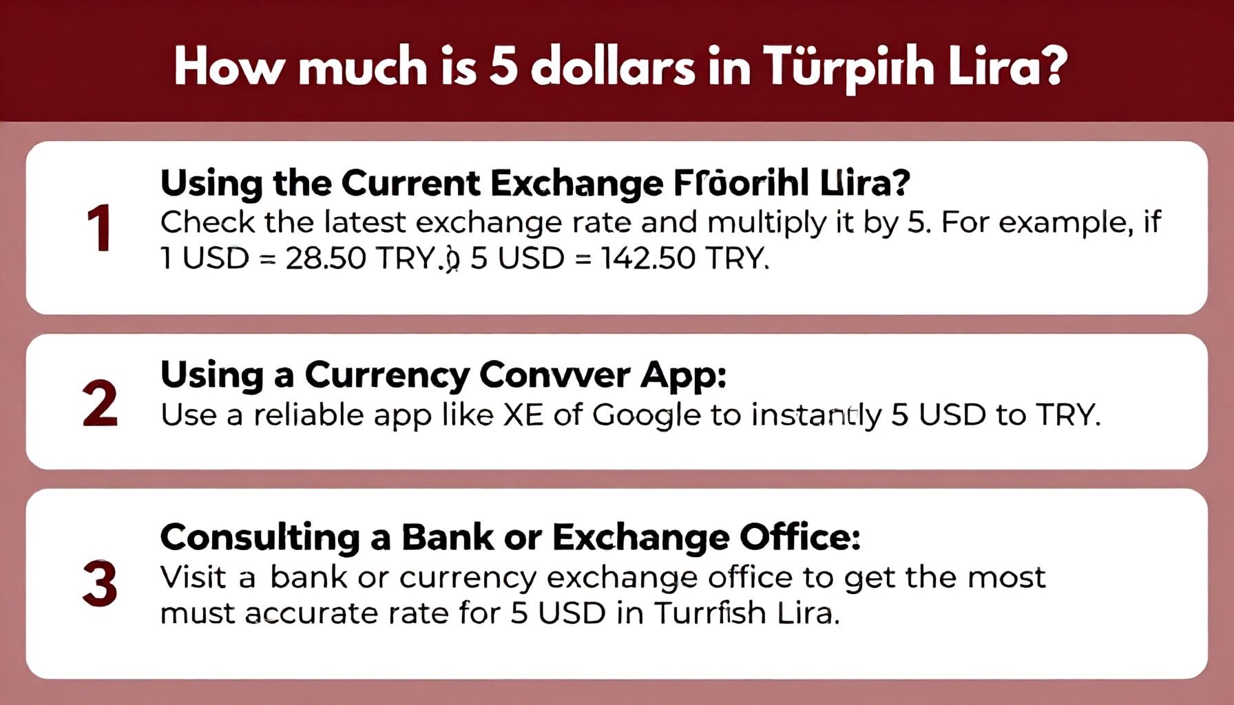5 Dolar Kaç TL Olduğu Sorusuna 3 Farklı Yöntemle Cevap Verin"*