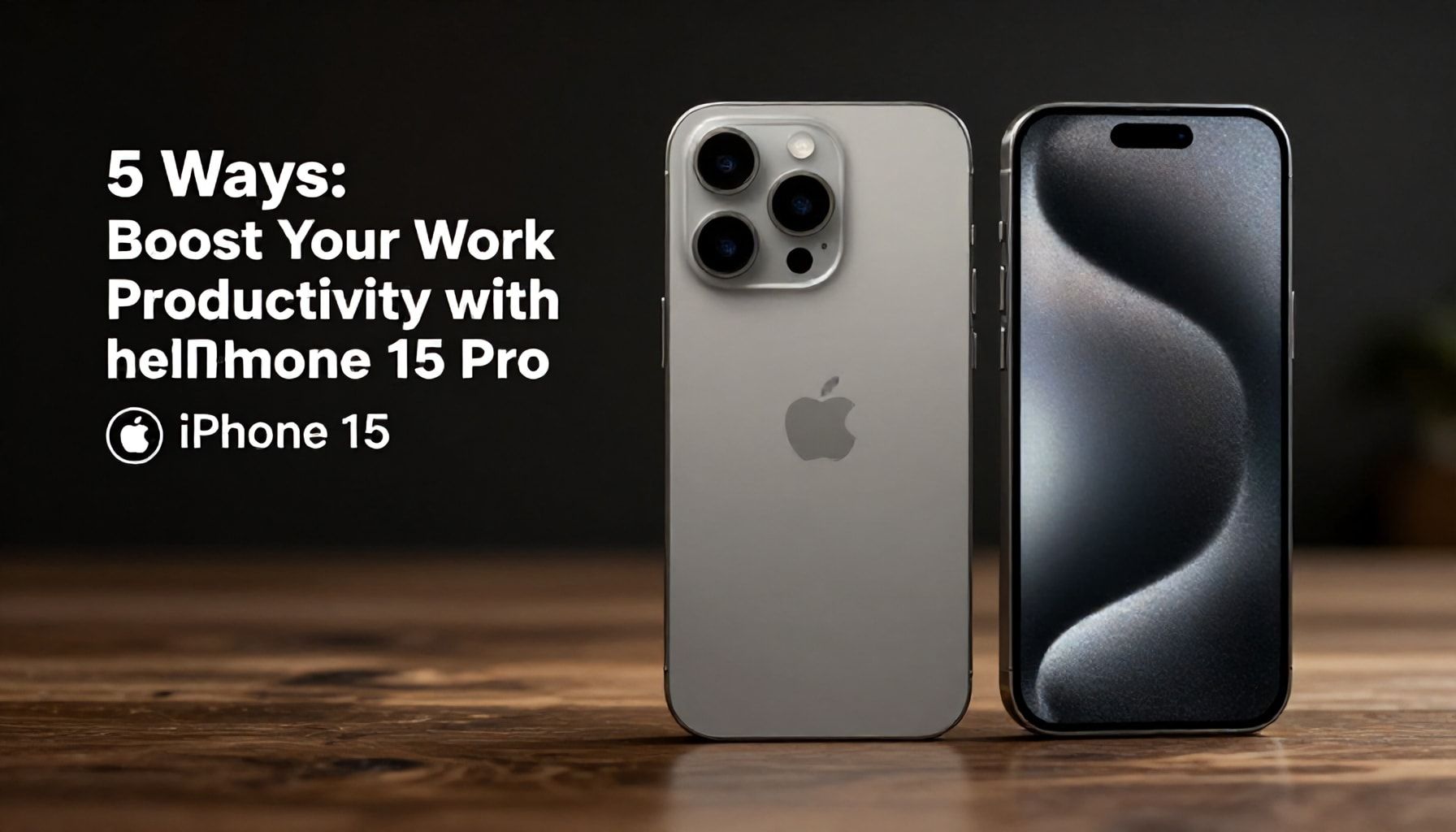 5 Yolu: iPhone 15 Pro ile Çalışma Veriminizi Artırın"*