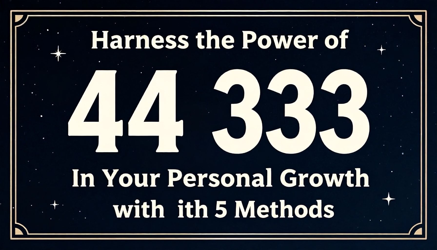 5 Yöntemle 444 0 333’ün Gücünü Kişisel Gelişiminizde Kullanın*