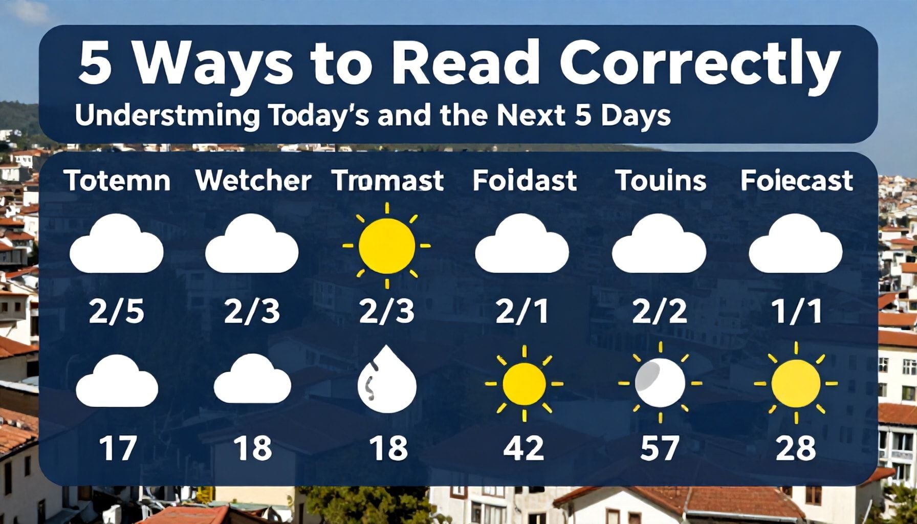 5 Yöntemle Urfa Hava Durumunu Doğru Okuma: Bugünkü ve Gelecek 5 Günün Öngörüsünü Anlamak*