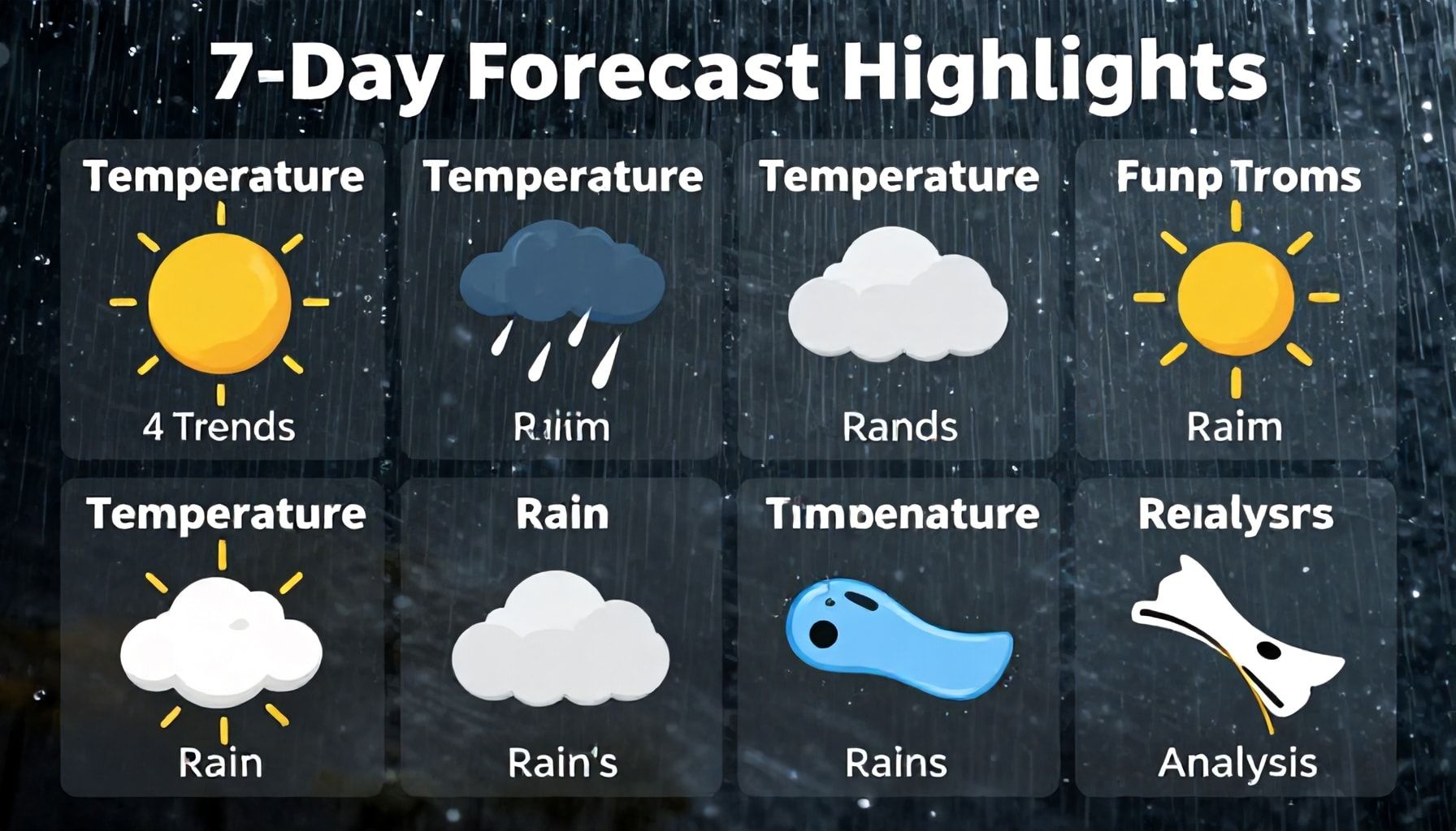 7 Günlük Tahminde Dikkat Çekici 4 Ana Trend: Sıcaklık, Yağmur ve Rüzgâr Analizi*