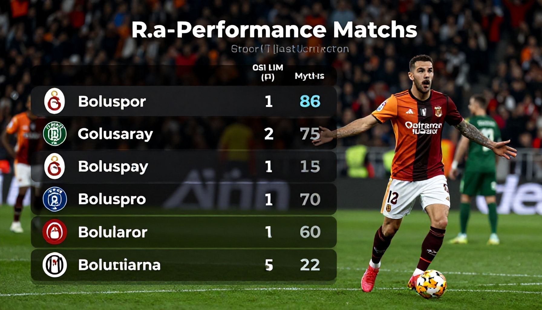 Boluspor-Galatasaray Maçları: Gerçek Performans İstatistikleri ve Mitler*