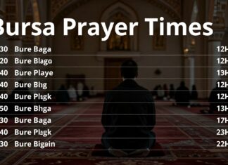 Bursa Ezan Vakti: Günlük Namaz Saatlerini Hızlı ve Kolay Bulun