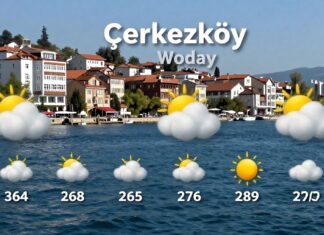 Çerkezköy Hava Durumu: Bugün ve 5 Günlük Tahmini