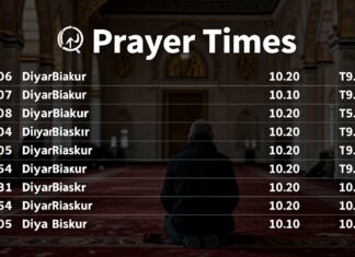 Diyarbakır Namaz Vakitleri: Günlük Vakitlerinizi Kolayca Takip Edin