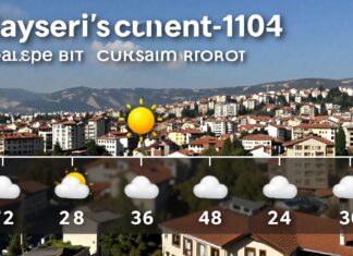 Kayseri’nin güncel hava durumu ve 7 günlük tahmini