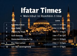 İstanbul’da iftar saatlerini doğru takip edin ve ibadeti zamanında tamamlayın