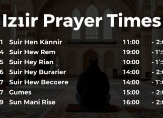 İzmir Namaz Vakitleri: Günlük Vakitlerinizi Kolayca Takip Edin