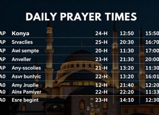 Konya’da günlük namaz vakitlerini doğru anında öğrenin