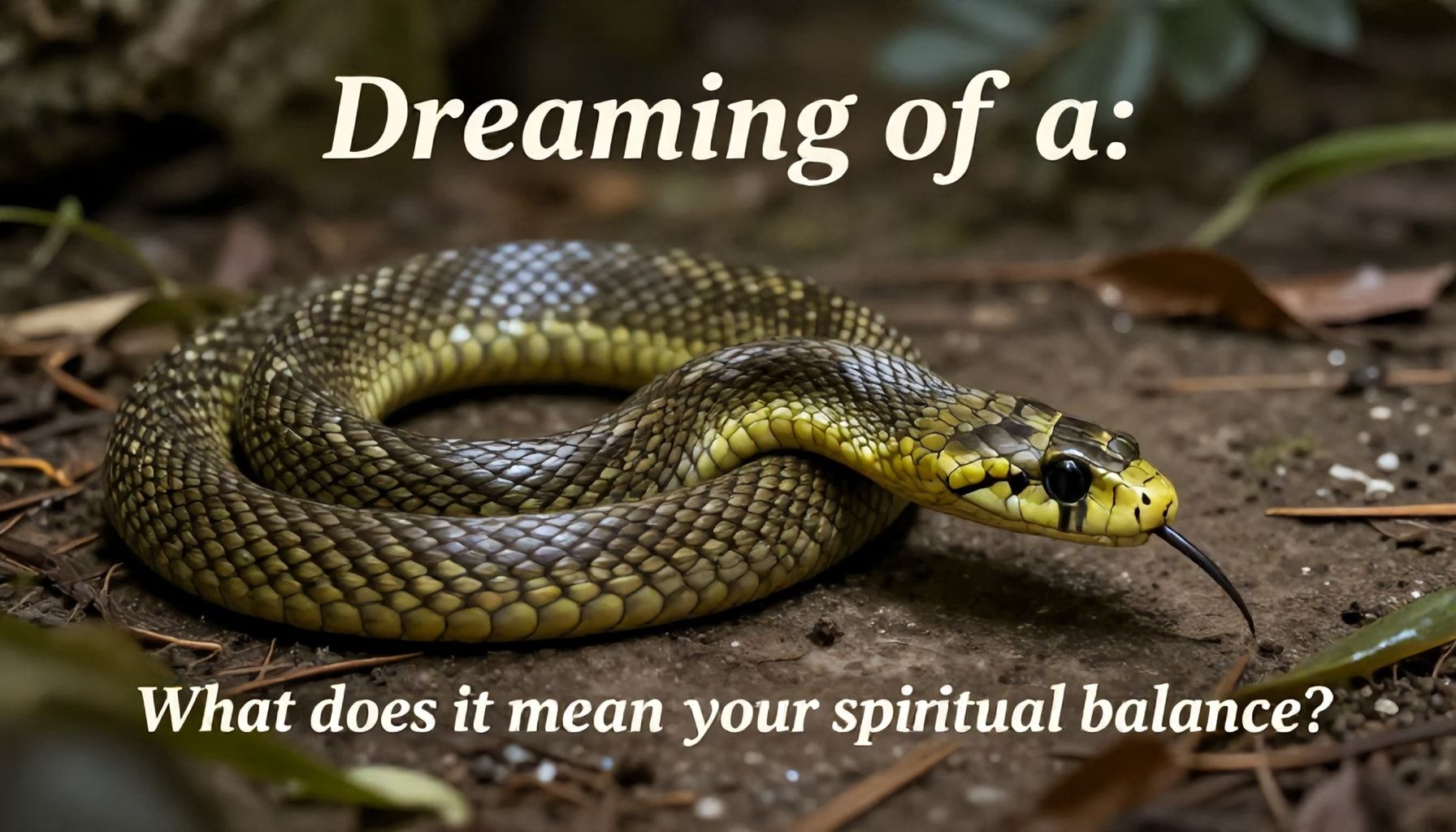 Rüyada yılan görmek: Ruhsal dengenizi güçlendirmek için ne anlama geliyor?*