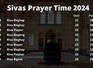 Sivas Ezan Vakti 2024: Namaz Saatleri ve Güncel Takvim Bilgileri