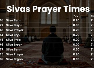 Sivas Namaz Vakitleri: Günlük Dua Zamanlarını Hemen Kontrol Edin