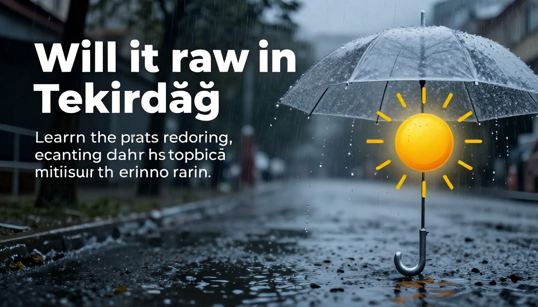 Tekirdağ’da Yağmur Yağacak mı? Gerçekleri Öğrenin*